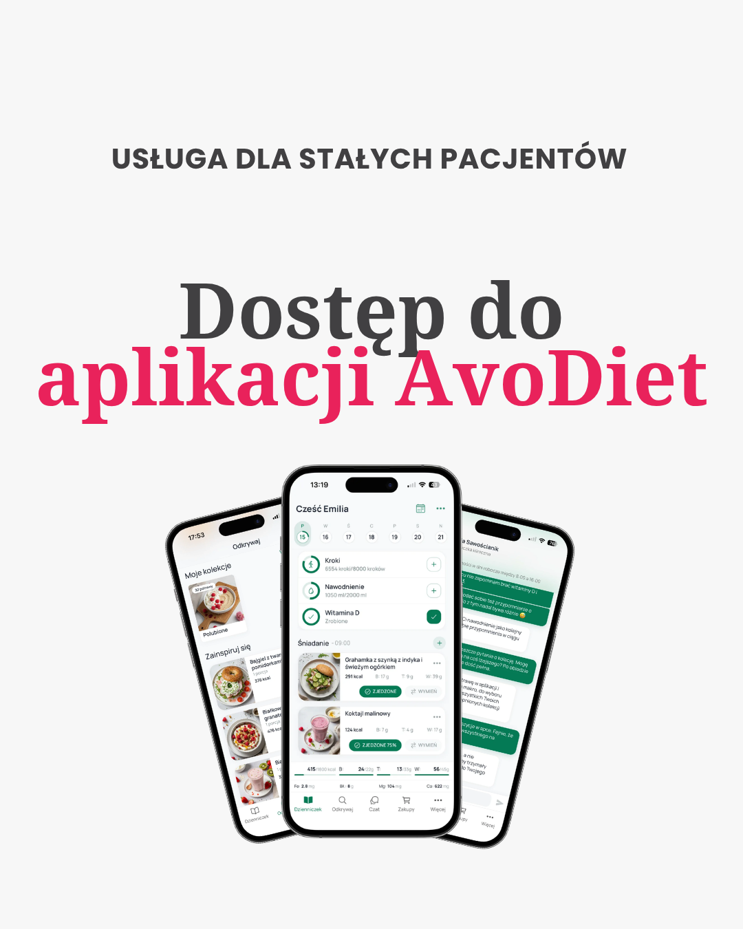 Dostęp do aplikacji AvoDiet